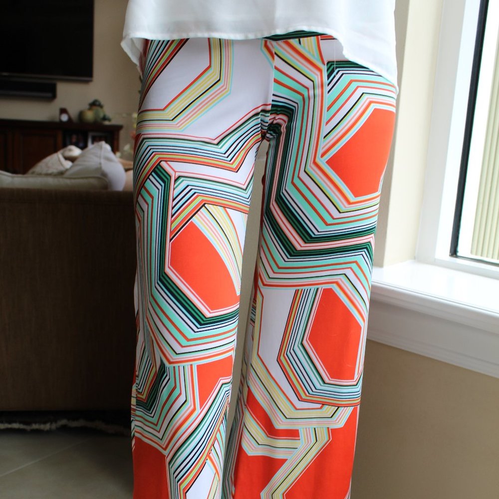 Patterned flowy pants